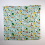 Kokka Paper Message Cotton Sheeting - Forest Flowers 1A - 50cm