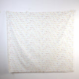Kokka Paper Message Cotton Sheeting - Flowers in the City 4A - 50cm