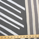 Kokka Echino Geometric Canvas - Grey - 50cm