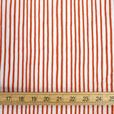 Cotton + Steel Rifle Paper Co Bon Voyage Festive Stripes Cotton - Red - Half Yard