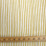 Cotton + Steel Rifle Paper Co Bon Voyage Festive Stripes Cotton - Yellow - Half Yard