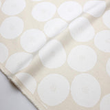 Kokka Muddy Works by Tomotake Anpan - Mortley Cross Soft Canvas - White - 50cm - Nekoneko Fabric