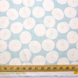 Kokka Muddy Works by Tomotake Mini Anpan - Double Gauze - Blue - 50cm - Nekoneko Fabric