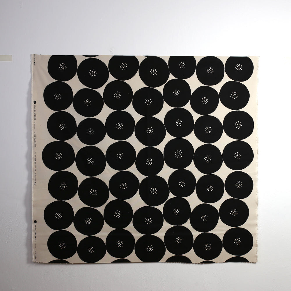 Kokka Muddy Works by Tomotake Large Anpan - Nine Five Sallcloth Canvas - Black - 50cm