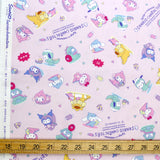 Sanrio Hello Kitty & Friends Dinosaur Oxford Canvas - Pink - 50cm