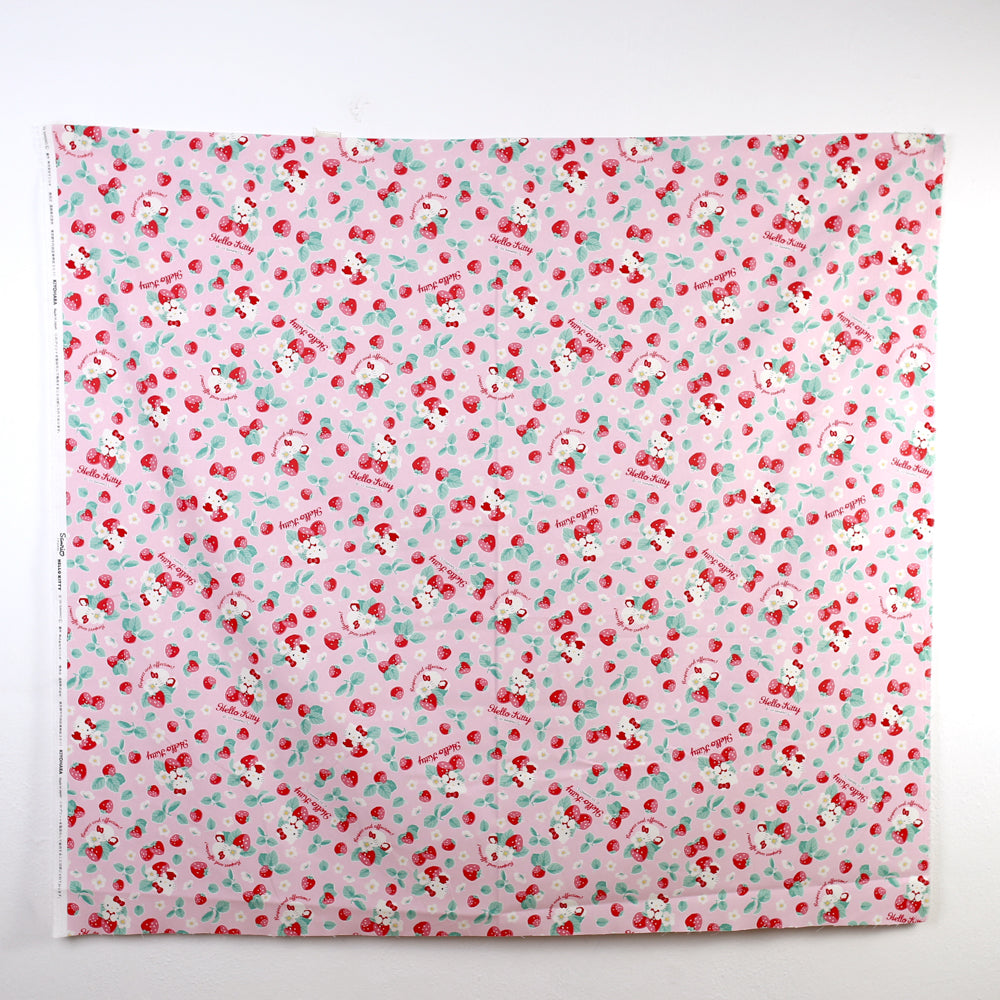 Sanrio Hello Kitty Strawberry Oxford Canvas - Pink - 50cm