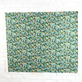 Cotton + Steel Rifle Paper Co Primavera Citrus Floral - Cotton - Teal - Half Yard - Nekoneko Fabric