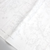 Nani IRO Kokka Beau Yin Yang Lei Nani Double Gauze - White - 50cm - Nekoneko Fabric