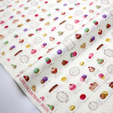 Yuwa Petit Macaron Cotton - Beige - 50cm - Nekoneko Fabric