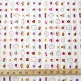 Yuwa Petit Macaron Cotton - Beige - 50cm - Nekoneko Fabric