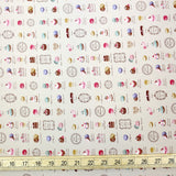 Yuwa Petit Macaron Canvas - Khaki - 50cm - Nekoneko Fabric