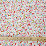 Remnant - Kobayashi Floral B Cotton Broadcloth - Pink - 1m