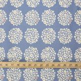 Kobayashi Popcorn Bichon Cotton Canvas - Light Blue - 50cm