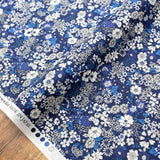 Kokka Floral 1 - Cotton Lawn - Blue A - 50cm