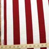 Sevenberry Large Wide Stripes #11 Canvas - Maroon - 50cm