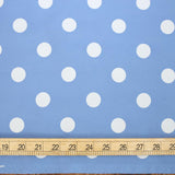 Sevenberry Medium Polka Dots Cotton Twill - Light Blue - 50cm