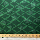 Kokka Latice Seersucker Accents - Cotton Lawn - Green - 50cm