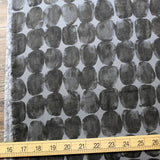 Kokka Textile Painted Dots - Rayon Linen - Grey Black - 50cm