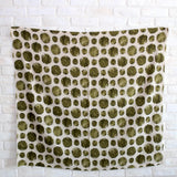 Kokka Textile Painted Large Dots - Cotton Viera - Beige Green - 50cm
