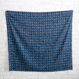 Kokka Textile Painted Dots - Rayon Linen - Grey Blue - 50cm