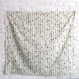 Kokka Retro Floral Vines - Typewriter Cotton Lawn - Beige - 50cm