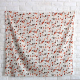 Kokka Retro Floral Vines - Cotton Sateen - Beige - 50cm