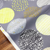 Cosmo Large Scandinavian Circles - Oxford Canvas - Grey - 50cm