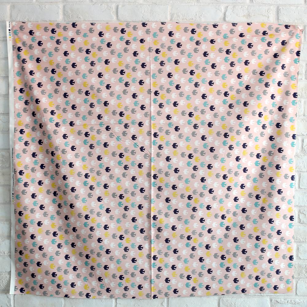 Cosmo Birds - Cotton Sheeting - Pink - 50cm