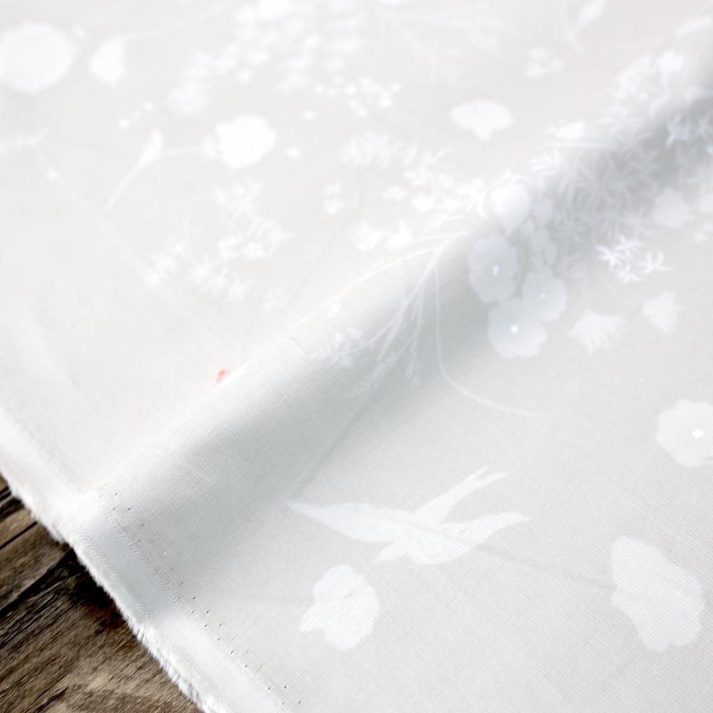 Nani IRO Kokka A/W 2020 Jardin II Cotton Corduroy - White C - 50cm