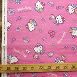 Sanrio Hello Kitty Latice - Cotton Canvas Oxford - Pink - 50cm