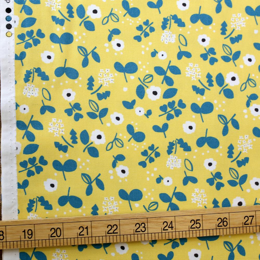 Kokka Petit Amis Floral - Cotton Oxford - Yellow - 50cm