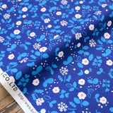Kokka Petit Amis Floral - Cotton Oxford - Blue - 50cm