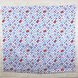 Sanrio Hello Kitty Plaid - Cotton Canvas Oxford - Blue - 50cm