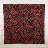 Kokka Floral Organic Cotton Lawn - Red Black - 50cm