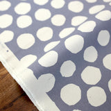 Kokka Nine Five Dots Sail Cloth - Cotton Canvas - Grey - 50cm