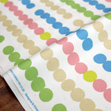Cosmo String of Circles - Cotton Oxford Canvas - Beige Pastel - 50cm