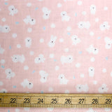Cosmo Bichon - Cotton Double Gauze - Pink - 50cm