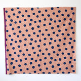 Kokka Echino Circle Metallic Canvas - Pink - 50cm