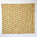 Kokka Kotorinuno Trikotri Kuma Kuma Cotton Linen Canvas - Yellow - 50cm