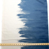 Kokka Textile Paintbrush Cotton Linen Canvas - Light Blue - 50cm - Nekoneko Fabric