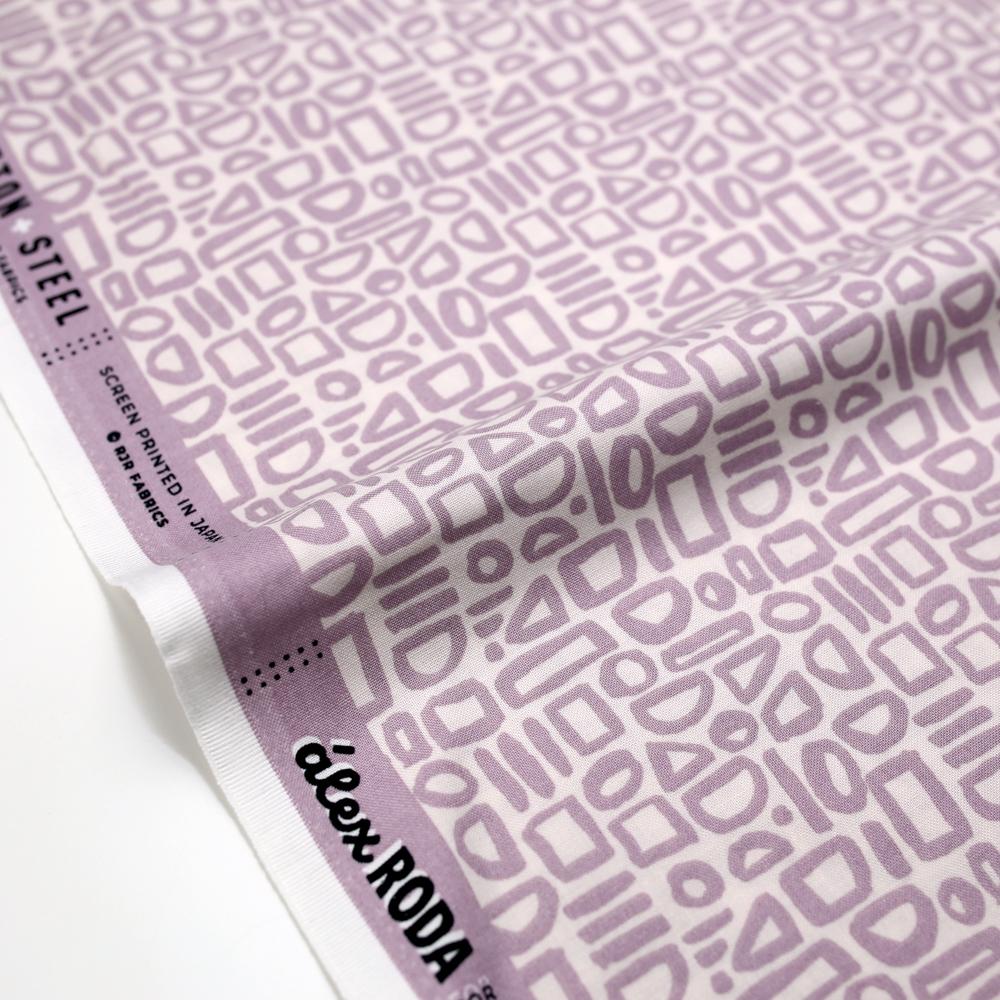 Cotton + Steel Feel the Void Contour Cotton - Spring Lilac - Half Yard