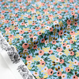 Cotton + Steel Rifle Paper Co Garden Party Rosa Cotton - Chambray - Half Yard