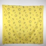 Kokka Embroidered Lawn Floral B - Mustard - 50cm