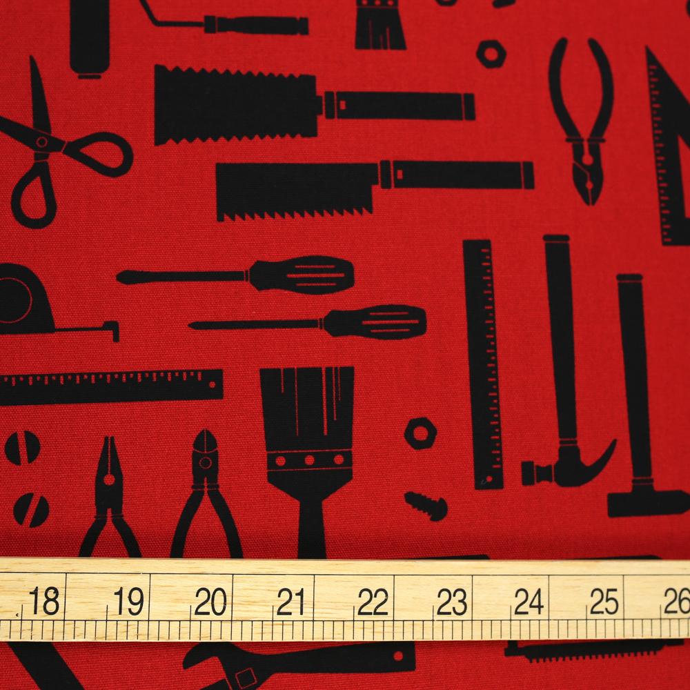 Kiyohara Nanikore Tool Cotton Canvas Oxford - Red - 50cm