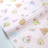 Kokka San X Sumikko Gurashi Rainbow Sweets Seersucker - Pink - 50cm