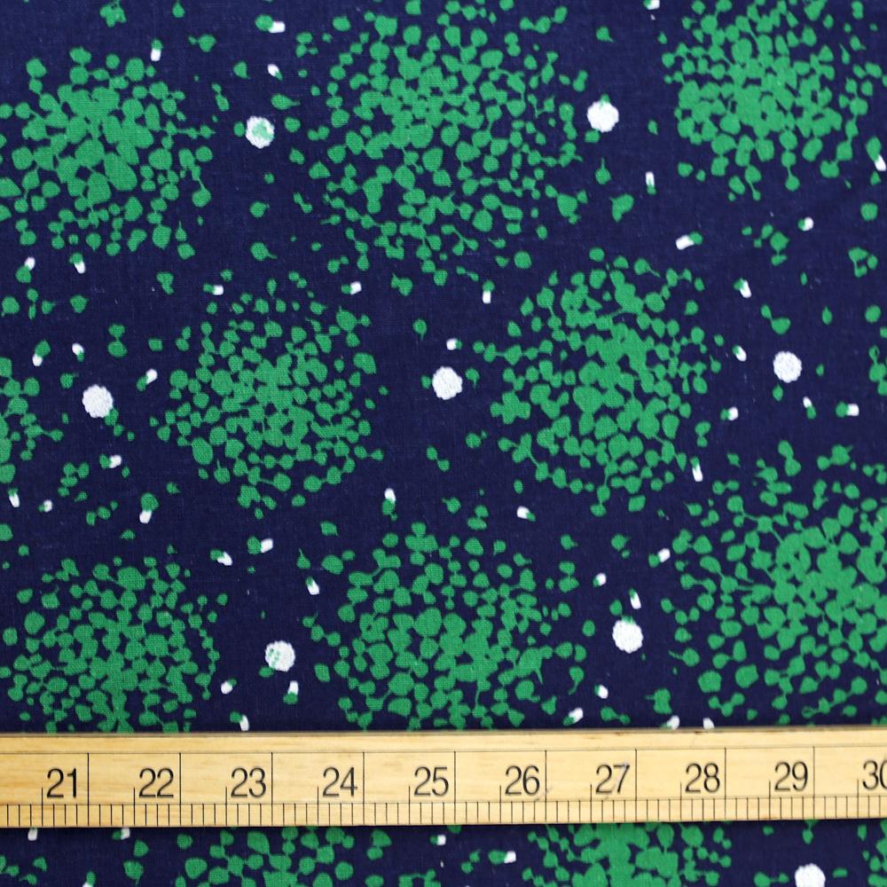 Kokka Echino Breeze Metallic Canvas - Green - 50cm