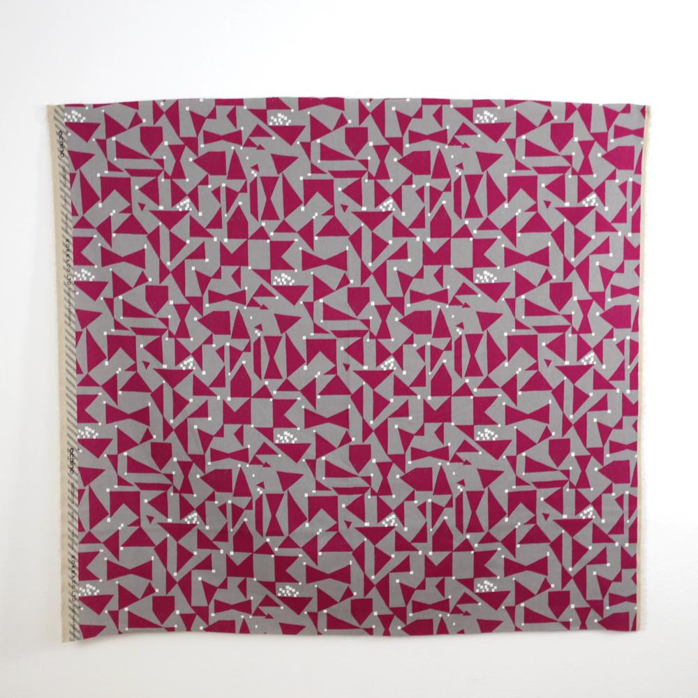 Kokka Echino Ground Canvas - Pink - 50cm