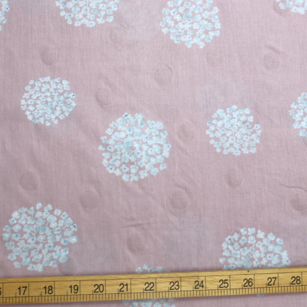 Warabi Floral Cotton Single Gauze - Pink - 50cm