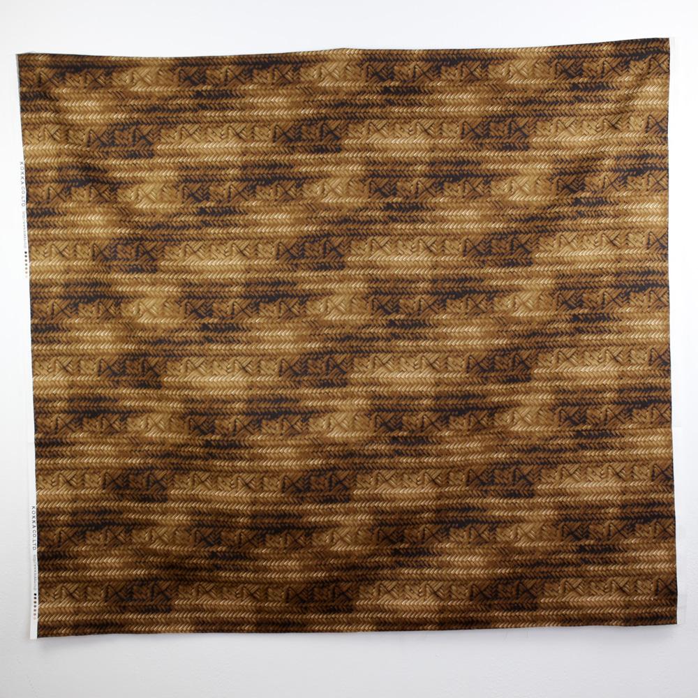 Kokka Basket Weave Cotton Oxford - Light Brown - 50cm