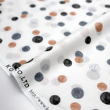 Kokka Neo Classic Dots Cotton Lawn - Beige Peach - 50cm